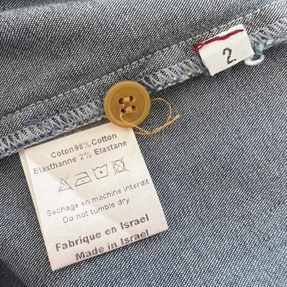 ALEMBIKA Barbie Wonderful Shirtdress in Blue Denim - 2 (U.S. 8-10) - Picture 9 of 12